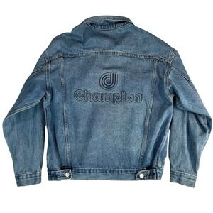 Vintage Tyca Champion Denim Jean‎ Jacket Mens Small Made in USA